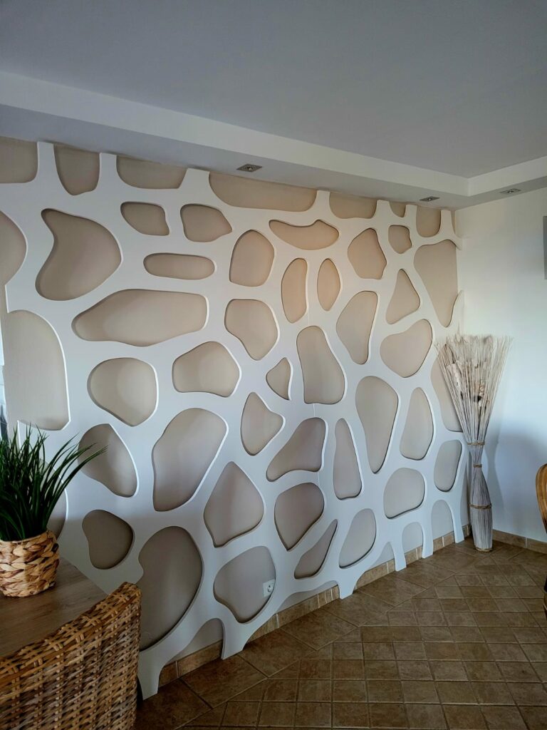 Décoration Motif mur alvéole design